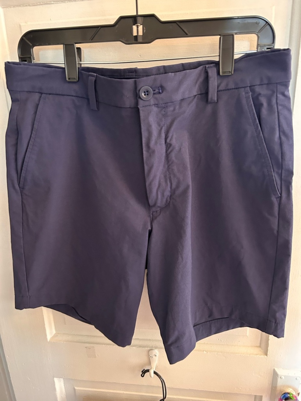 Vineyard Vines Navy Performance Flat-Front Shorts